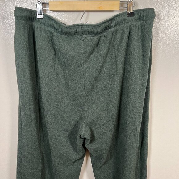 L.L. Bean Organic Cotton Pajama Pants Size XXL Green Lounge Drawstring Comfy - Picture 8 of 9